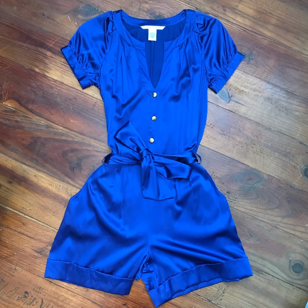 Diane Von Furstenberg Silk Romper FINAL SALE